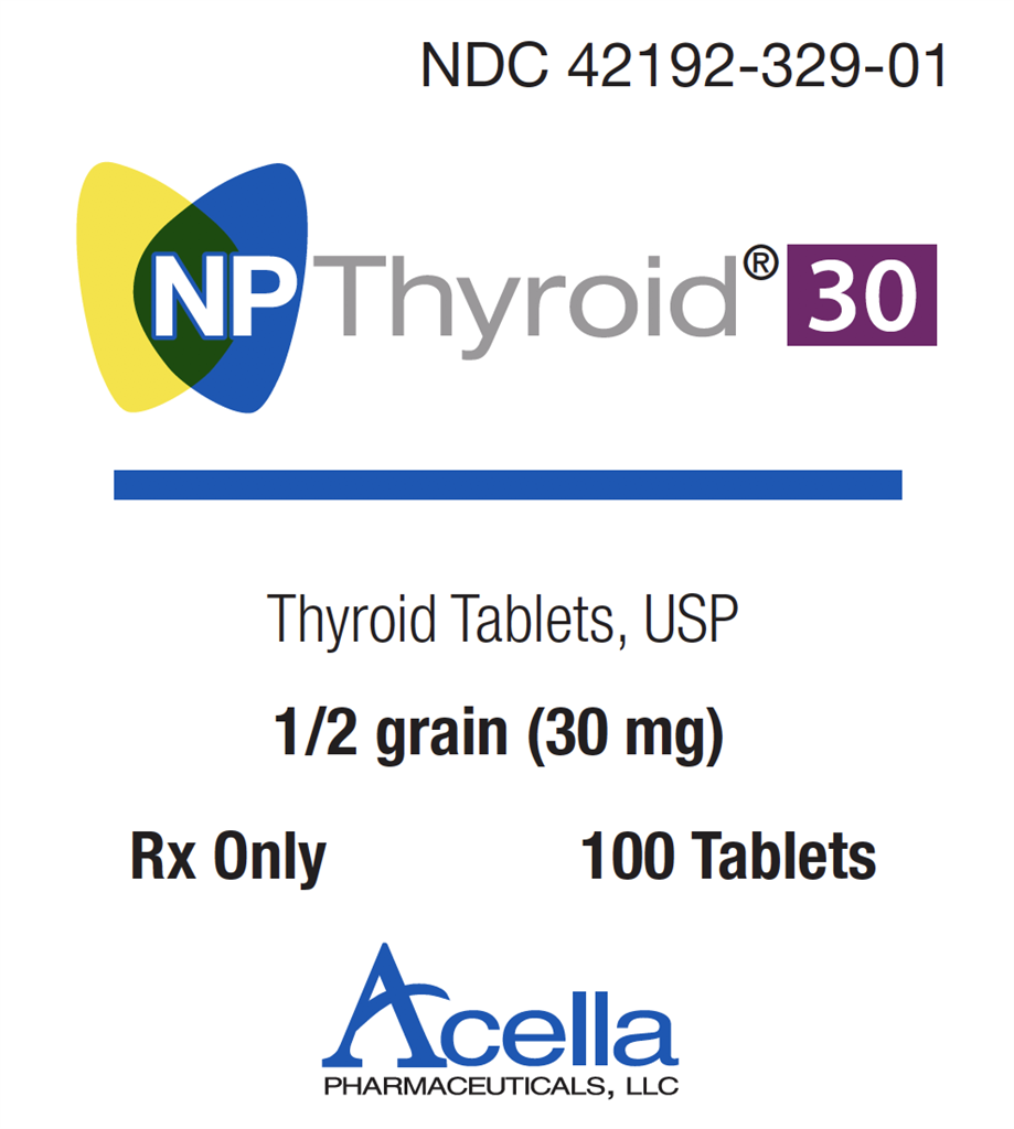 NP Thyroid® (Thyroid Tablets, USP) 30 mg Acella Pharmaceuticals Shop